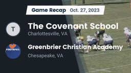 Recap: The Covenant School vs. Greenbrier Christian Academy  2023