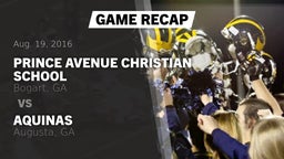 Recap: Prince Avenue Christian School vs. Aquinas  2016
