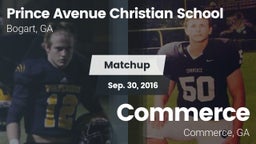 Matchup: Prince Avenue vs. Commerce  2016