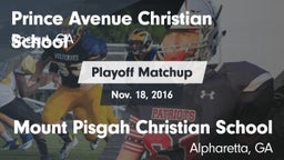 Matchup: Prince Avenue vs. Mount Pisgah Christian School 2016