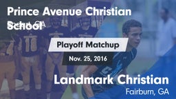 Matchup: Prince Avenue vs. Landmark Christian  2016