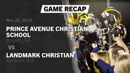 Recap: Prince Avenue Christian School vs. Landmark Christian  2016