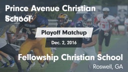 Matchup: Prince Avenue vs. Fellowship Christian School 2016