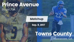 Matchup: Prince Avenue  vs. Towns County  2017