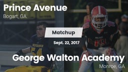 Matchup: Prince Avenue  vs. George Walton Academy  2017