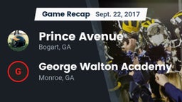 Recap: Prince Avenue  vs. George Walton Academy  2017
