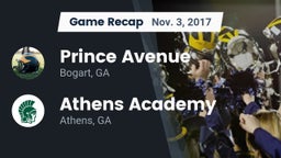 Recap: Prince Avenue  vs. Athens Academy 2017