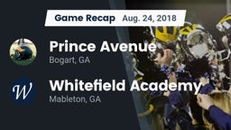 Recap: Prince Avenue  vs. Whitefield Academy 2018