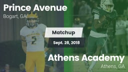 Matchup: Prince Avenue  vs. Athens Academy 2018