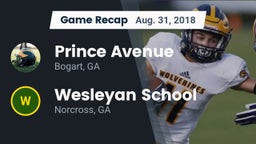 Recap: Prince Avenue  vs. Wesleyan School 2018