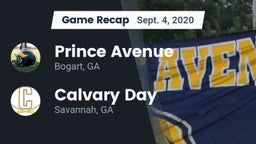 Recap: Prince Avenue  vs. Calvary Day  2020