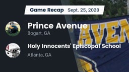 Recap: Prince Avenue  vs. Holy Innocents' Episcopal School 2020