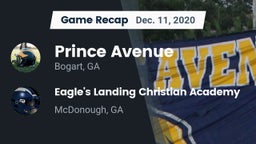 Recap: Prince Avenue  vs. Eagle's Landing Christian Academy  2020