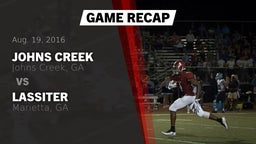 Recap: Johns Creek  vs. Lassiter  2016