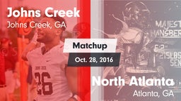 Matchup: Johns Creek High vs. North Atlanta  2016