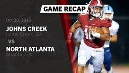 Recap: Johns Creek  vs. North Atlanta  2016