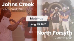 Matchup: Johns Creek High vs. North Forsyth  2017