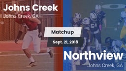 Matchup: Johns Creek High vs. Northview  2018