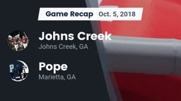Recap: Johns Creek  vs. Pope  2018