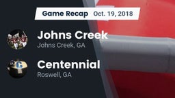 Recap: Johns Creek  vs. Centennial  2018