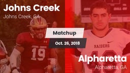 Matchup: Johns Creek High vs. Alpharetta  2018