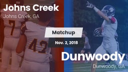 Matchup: Johns Creek High vs. Dunwoody  2018