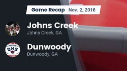 Recap: Johns Creek  vs. Dunwoody  2018