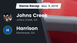 Recap: Johns Creek  vs. Harrison  2018