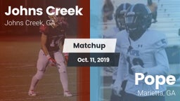 Matchup: Johns Creek High vs. Pope  2019