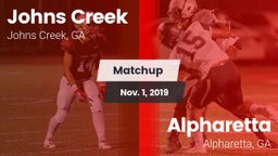 Matchup: Johns Creek High vs. Alpharetta  2019