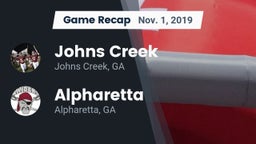 Recap: Johns Creek  vs. Alpharetta  2019