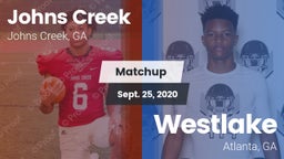 Matchup: Johns Creek High vs. Westlake  2020