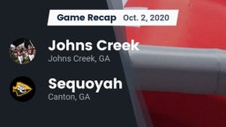 Recap: Johns Creek  vs. Sequoyah  2020