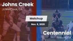 Matchup: Johns Creek High vs. Centennial  2020