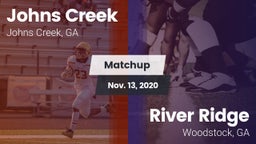 Matchup: Johns Creek High vs. River Ridge  2020