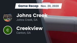 Recap: Johns Creek  vs. Creekview  2020