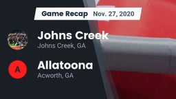 Recap: Johns Creek  vs. Allatoona  2020