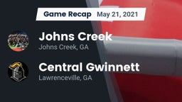 Recap: Johns Creek  vs. Central Gwinnett  2021