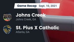 Recap: Johns Creek  vs. St. Pius X Catholic  2021