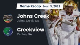 Recap: Johns Creek  vs. Creekview  2021