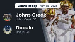 Recap: Johns Creek  vs. Dacula  2021
