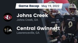 Recap: Johns Creek  vs. Central Gwinnett  2022
