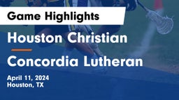Houston Christian  vs Concordia Lutheran  Game Highlights - April 11, 2024