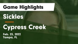 Sickles  vs Cypress Creek Game Highlights - Feb. 23, 2022