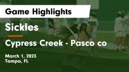Sickles  vs Cypress Creek  - Pasco co Game Highlights - March 1, 2023
