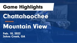 Chattahoochee  vs Mountain View  Game Highlights - Feb. 18, 2022