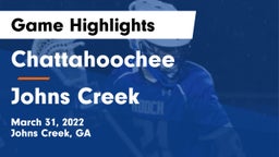 Chattahoochee  vs Johns Creek  Game Highlights - March 31, 2022
