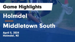 Holmdel  vs Middletown South  Game Highlights - April 5, 2024
