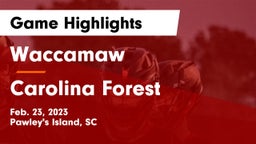 Waccamaw  vs Carolina Forest  Game Highlights - Feb. 23, 2023