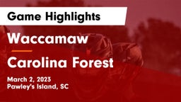 Waccamaw  vs Carolina Forest  Game Highlights - March 2, 2023